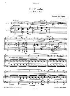 Ballade von Philippe Gaubert 