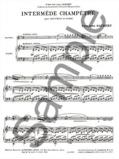 Intermede Champetre von Philippe Gaubert für Oboe und Klavier im Alle Noten Shop kaufen