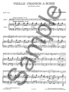 Vieille Chanson A Boire (Eugene Goossens) 
