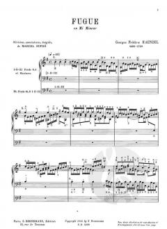 Fugue en Mi Mineur von Georg Friedrich Händel 