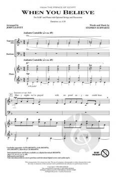 When You Believe von Stephen L. Schwartz (Download) 