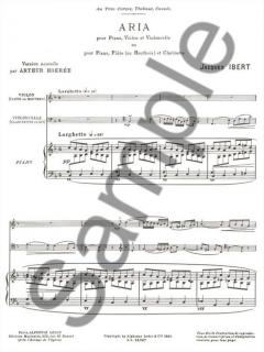 Aria von Jacques Ibert für 2 Holzbläser und Klavier im Alle Noten Shop kaufen