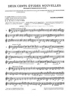 200 Etudes Nouvelles Vol. 1 von Maxime Alphonse für Horn