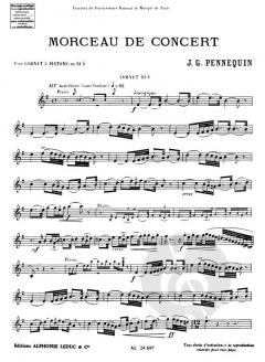 Morceau De Concert von J. G. Pennequin 