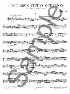 22 Etudes Modernes von Auguste Perier 