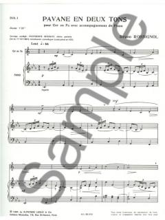 Pavane en 2 Tons von Bruno Rossignol für Horn und Klavier