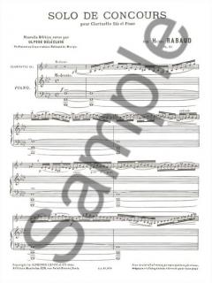 Solo De Concours Op. 10 von Henri Rabaud 