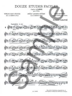 12 Etudes Faciles von F. Caratgé 