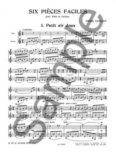 6 Pieces Faciles von Henri Sauguet 