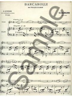 Feuilles D Album: Barcarolle von Robert Schumann 