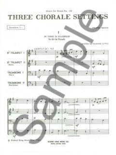 3 Chorale Settings 