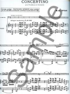 Concertino von Michal Spisak für Posaune und Klavier im Alle Noten Shop kaufen