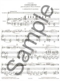 Concerto (Saxophone Orchestre) von Henri Tomasi 