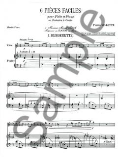 6 Pieces Faciles No. 1 Bergerette von Villette 