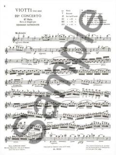 Premiers Solos Concertos - Classiques Nr. 22 von Giovanni Battista Viotti 