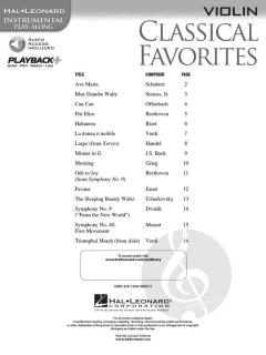 Classical Favorites - Violin im Alle Noten Shop kaufen