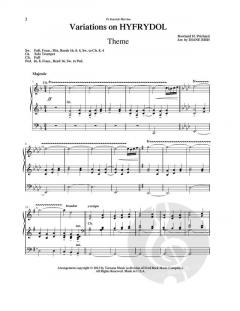 Variations on Hyfrydol von R. H. Prichard (Download) 