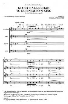 Glory Halleluja To Duh Newbo'n King (Download) 