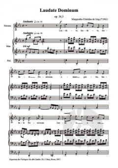 3 lateinische Sologesänge op. 56  von Margaretha Christina de Jong 