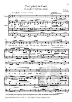 Vier geistliche Lieder von Max Reger 