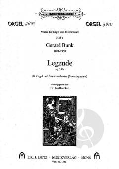 Legende op. 55b von Gerard Bunk 
