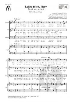 Lehre mich, Herr von Thomas Attwood Walmisley 