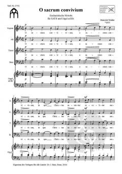 O sacrum convivium von Heinrich Walder 