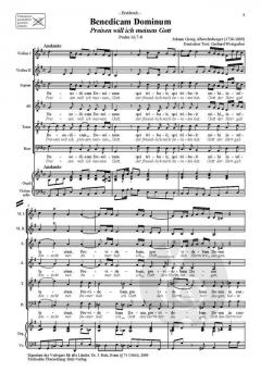 Benedicam Dominum von Johann Georg Albrechtsberger 