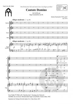 Cantate Domino von Herbert Paulmichl 