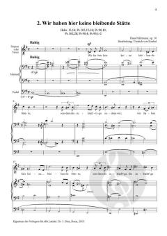 3 Lieder (= Heft 74 der Reihe Sologesänge) von Hans Fährmann 