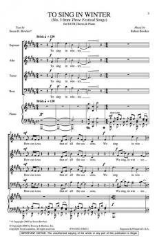 To Sing in Winter von Robert Bowker 