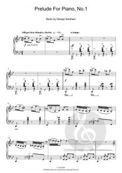 Prelude For Piano, No.1 von George Gershwin (Download) 