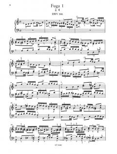 Präludium Nr. 1 und Fuge Nr. 1 in C-Dur von Johann Sebastian Bach 