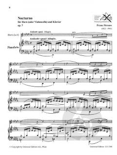 Nocturno op. 7 von Franz Strauss für Horn und Klavier