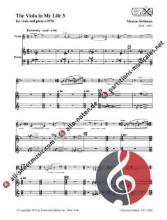 The Viola In My Life 3 von Morton Feldman im Alle Noten Shop kaufen