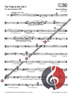 The Viola In My Life 3 von Morton Feldman im Alle Noten Shop kaufen