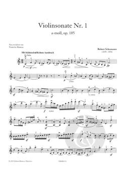 Sonate Nr. 1 a-moll op. 105 von Robert Schumann 