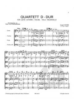 Quartett D-Dur von Joseph Haydn 
