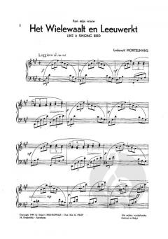 Het wielewaalt en leeuwerkt (Like a Singing Bird)  von Lodewyk Mortelmans 