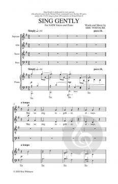 Sing Gently von Eric Whitacre 