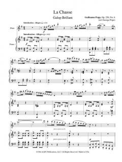 La Chasse, Galop Brillant, Opus 250, No. 6 von Wilhelm Popp 