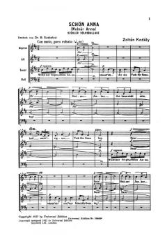 Schöne Anna (Molnar Anna) (Zoltan Kodaly) 