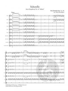 Saltarello from Symphony No. 4 von Felix Mendelssohn Bartholdy 