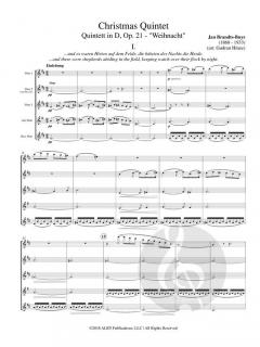 Quintett in D - 'Weihnacht' von Jan Brandts Buys 