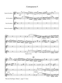 The Art of the Fugue 1 (Contrapunctus 1, 3, 5, 9) von Johann Sebastian Bach 