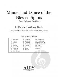 Minuet and Dance of the Blessed Spirits von Christoph Willibald Gluck 