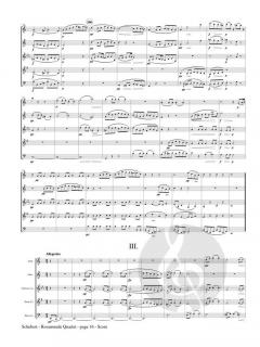 Quartet in A minor op. 29, No. 13, D. 804 'Rosamunde' von Franz Schubert 