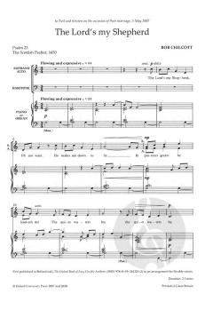 The Lord's my Shepherd von Bob Chilcott 