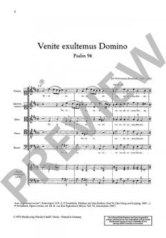Venite exultemus Domino von Jan Pieter Sweelinck (Download) 