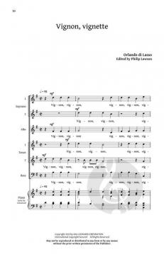 Five French Madrigals von Orlando di Lasso (Download) 